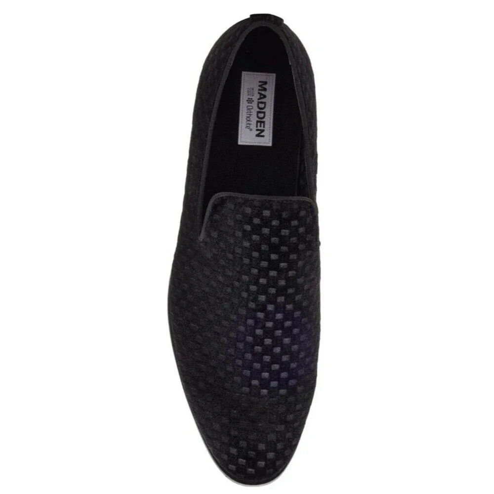 NEW Steve Madden Dakang M-DAKANG Mens Black Loafers & Slip Ons Casual Shoes 8.5